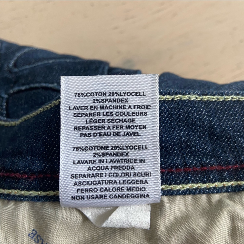 HABITUAL Low Rise Bootcut Jeans Size 30 Dark Wash 34.5” Inseam Y2K EUC USA - Picture 8 of 12